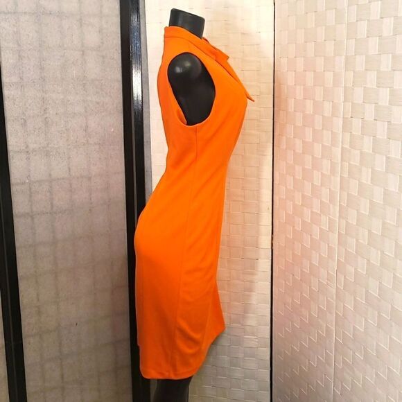 BRAND NEW CALVIN KLEIN PETITE SCUBA CREPE TIE-NECK SLEEVELESS WOMEN'S DRESS - Picture 3 of 14